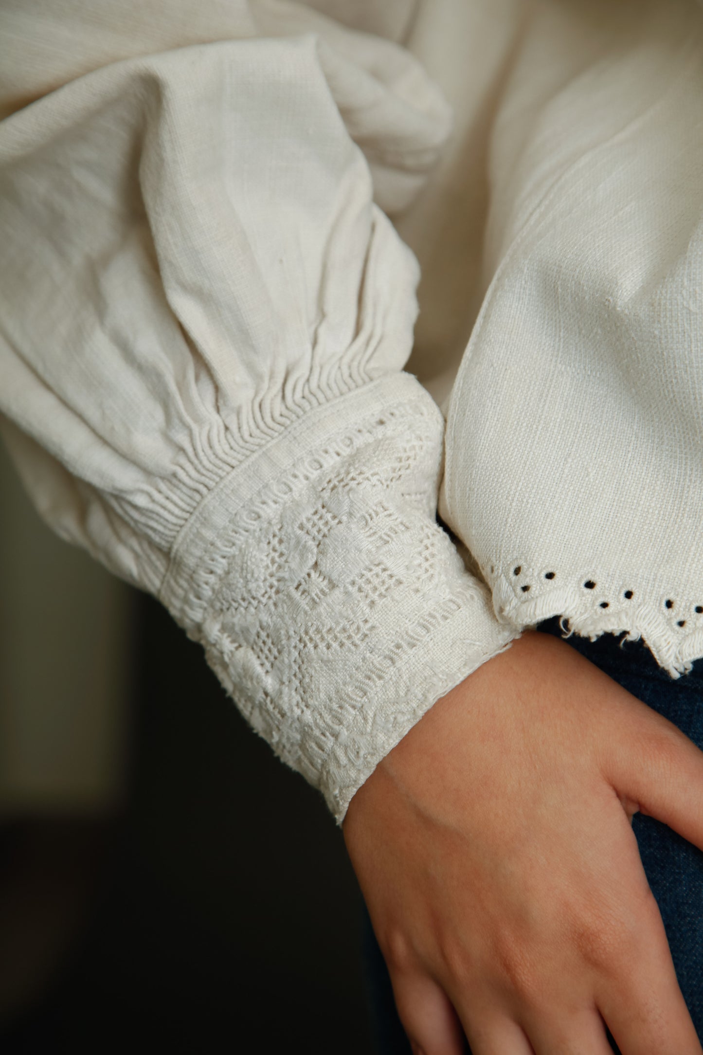 1930 Romanian Embroidered Folk Blouse