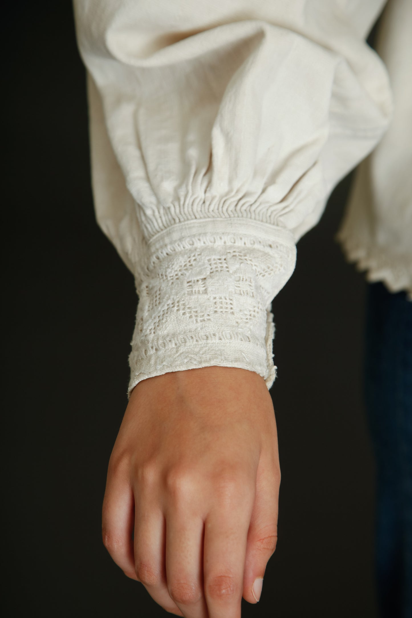1930 Romanian Embroidered Folk Blouse