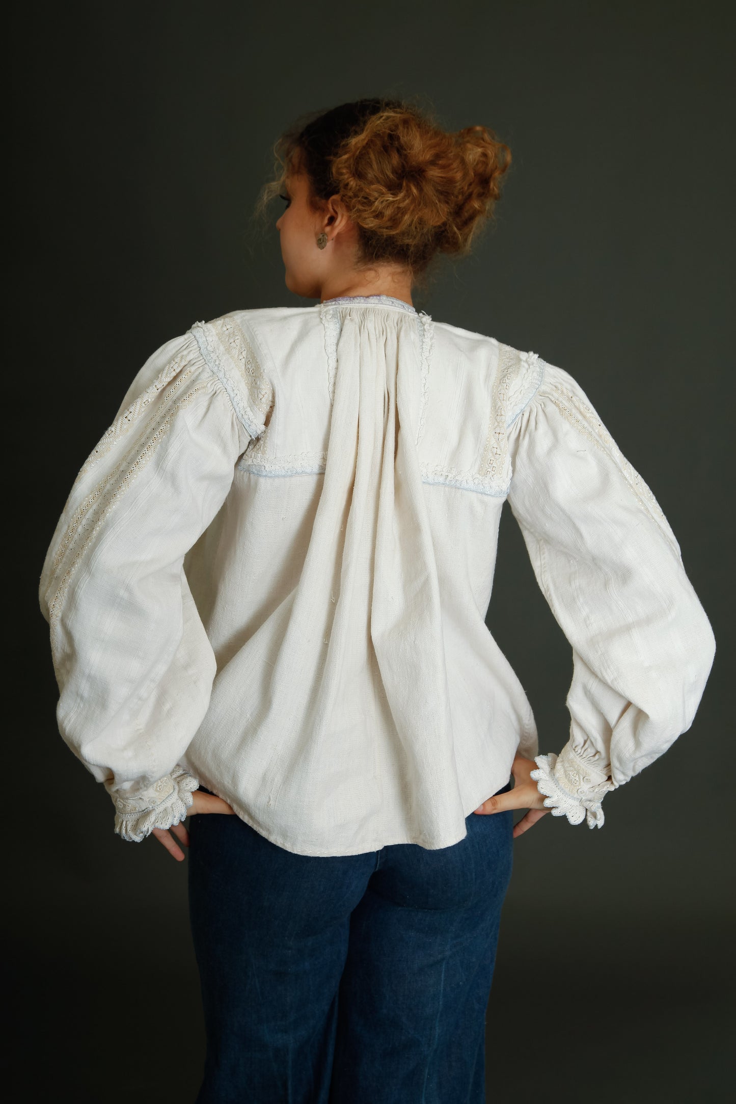 Antique Romanian Folk Blouse