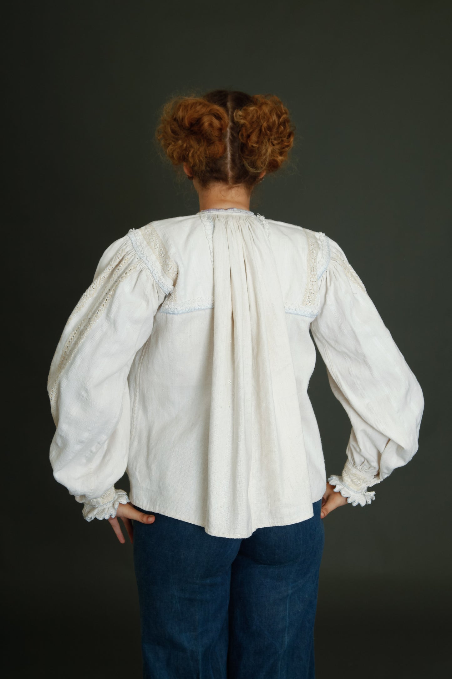Antique Romanian Folk Blouse
