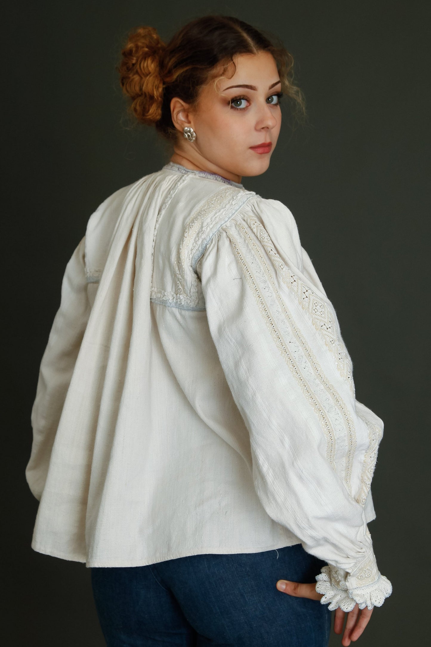Antique Romanian Folk Blouse