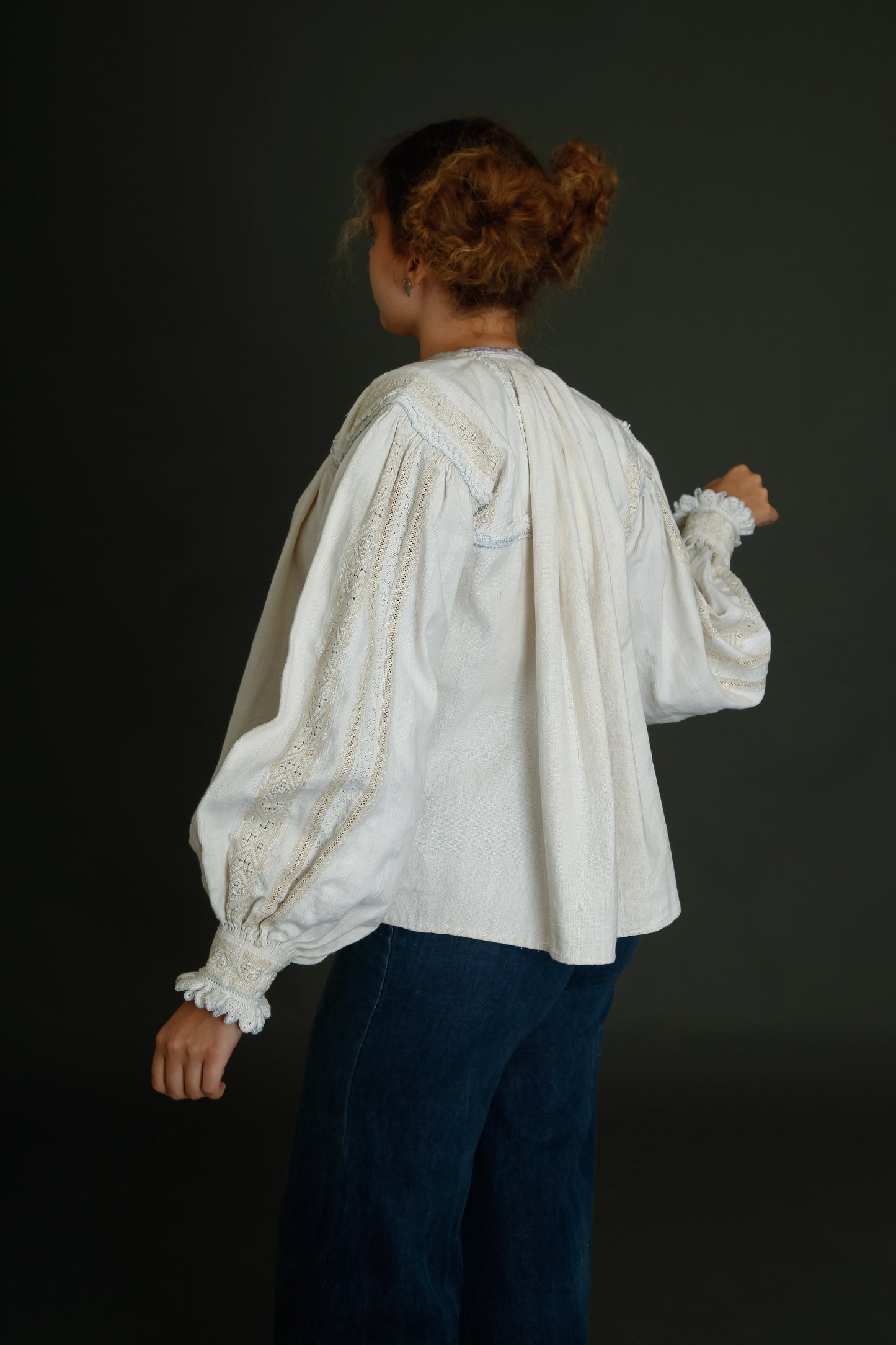 Antique Romanian Folk Blouse