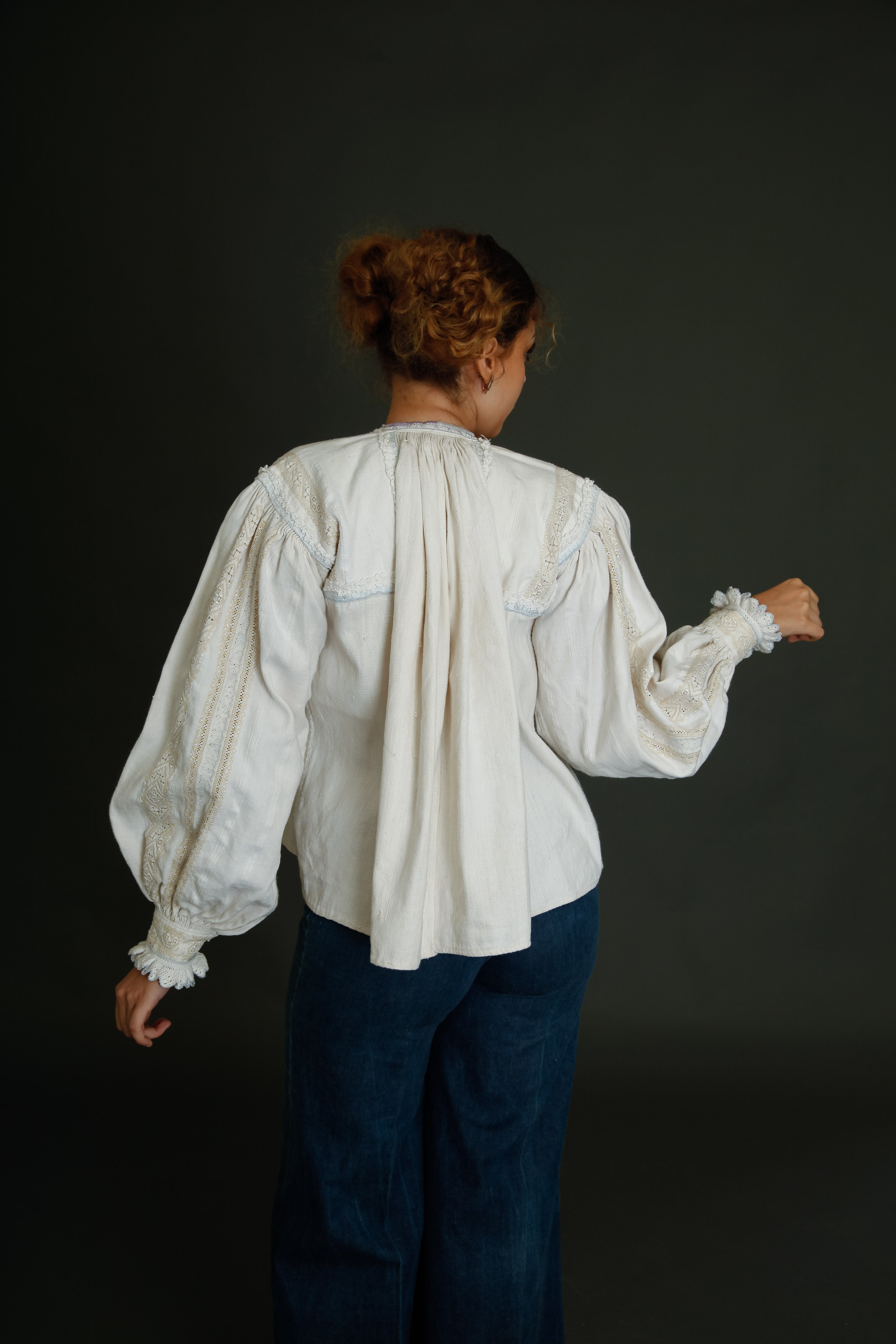 Antique Romanian Folk Blouse