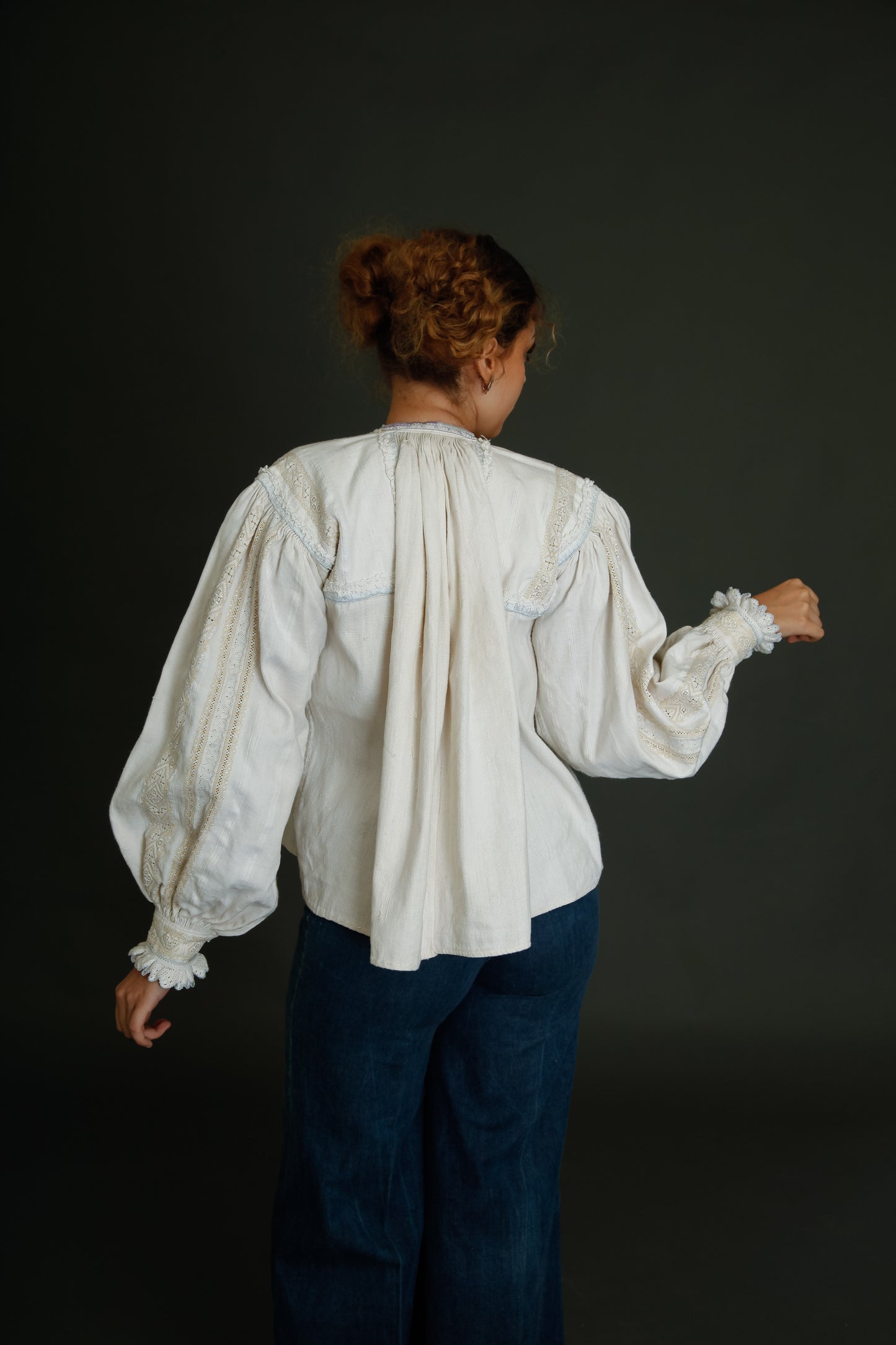 Antique Romanian Folk Blouse