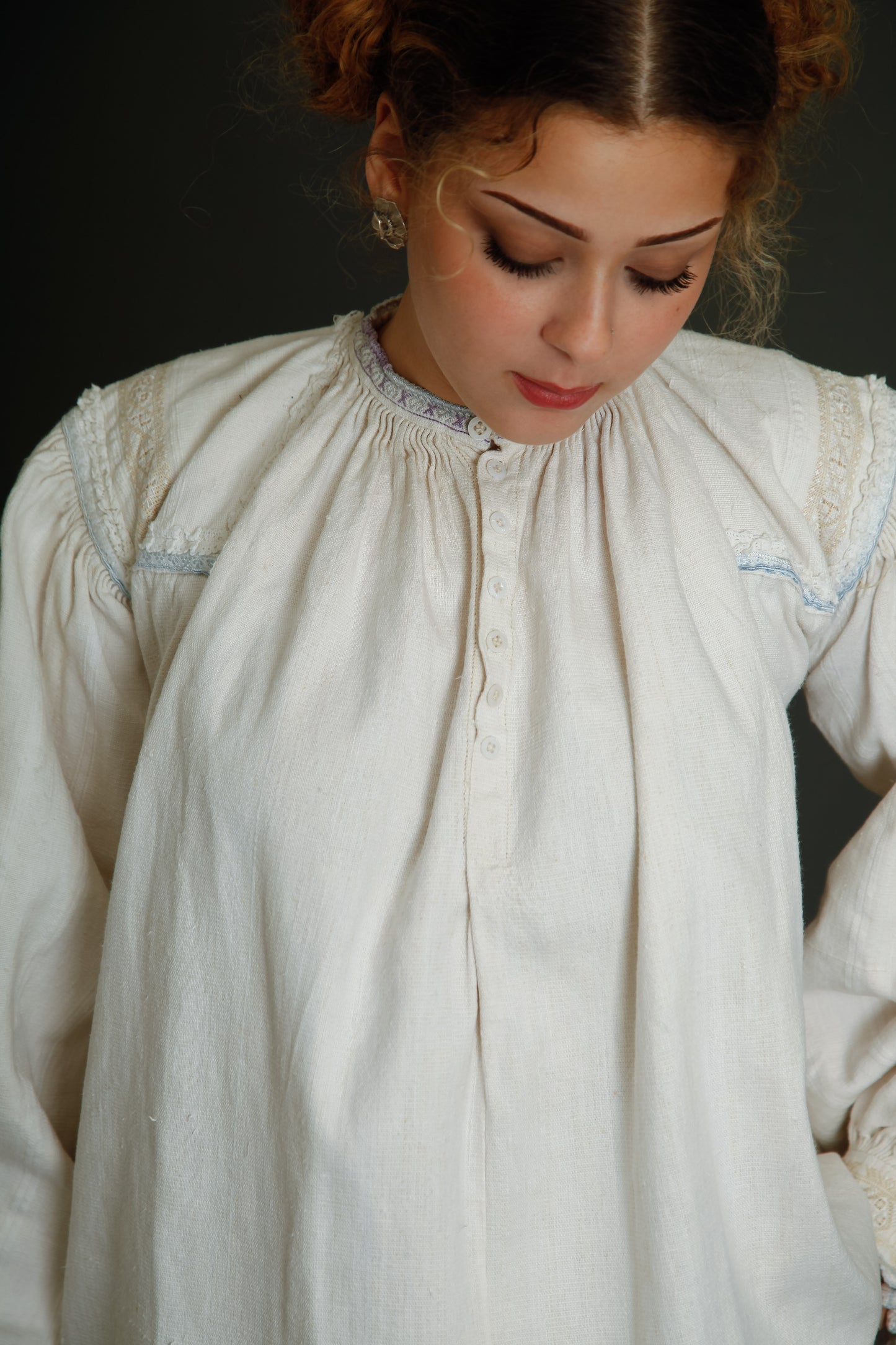 Antique Romanian Folk Blouse