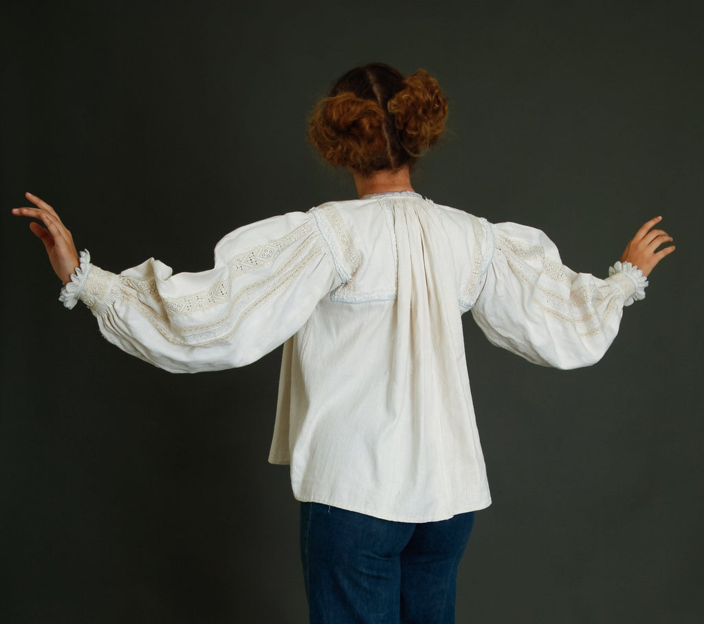 Antique Romanian Folk Blouse