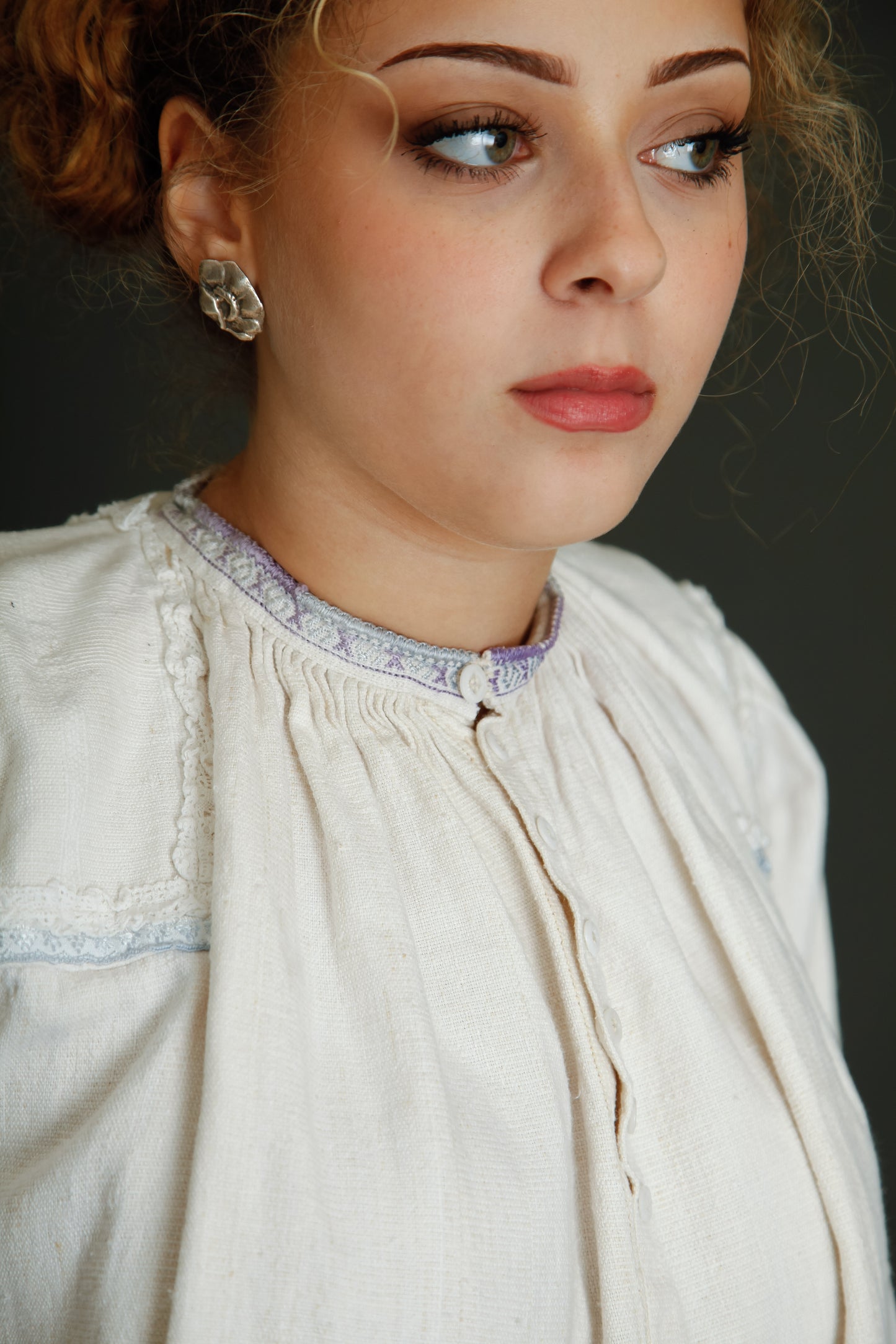 Antique Romanian Folk Blouse