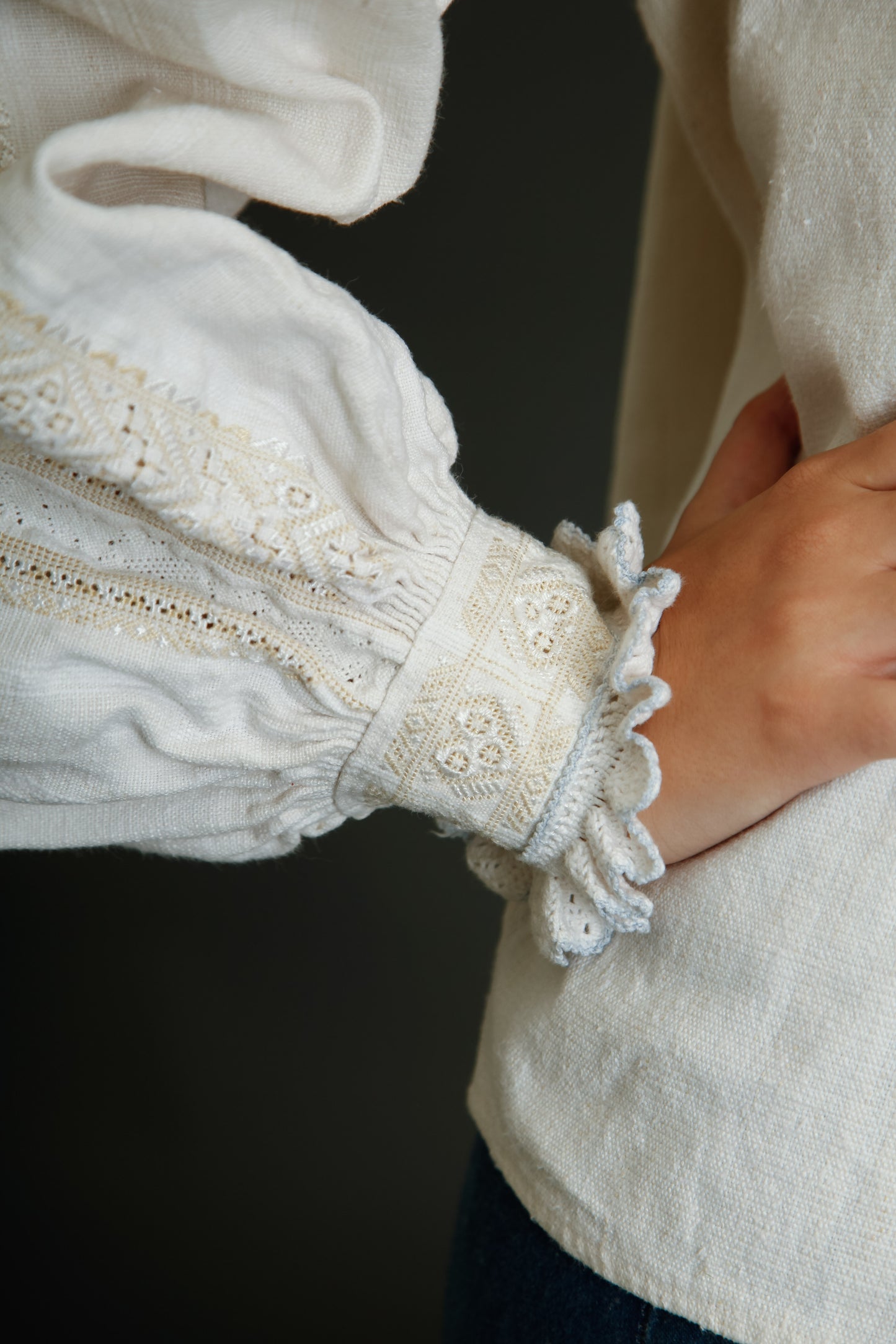Antique Romanian Folk Blouse