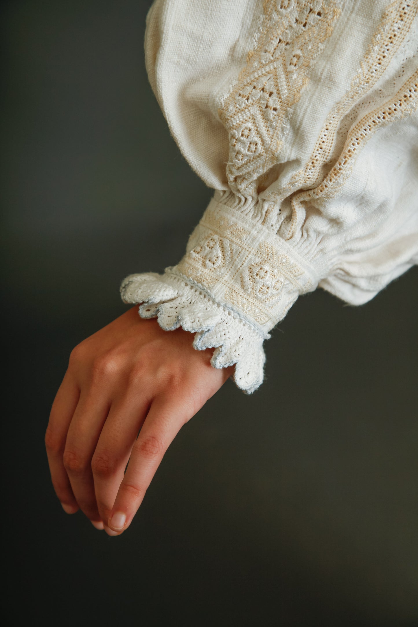 Antique Romanian Folk Blouse