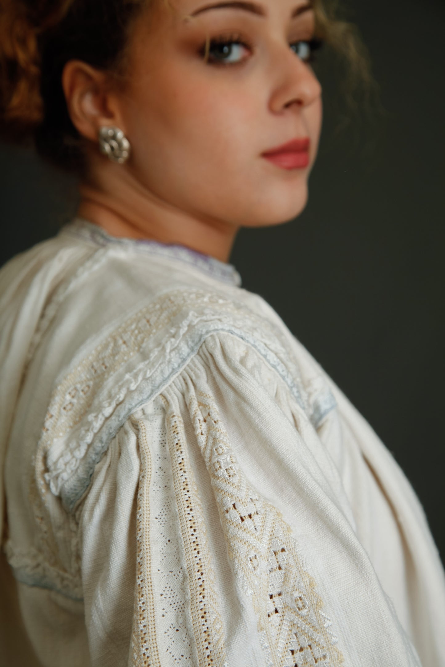 Antique Romanian Folk Blouse