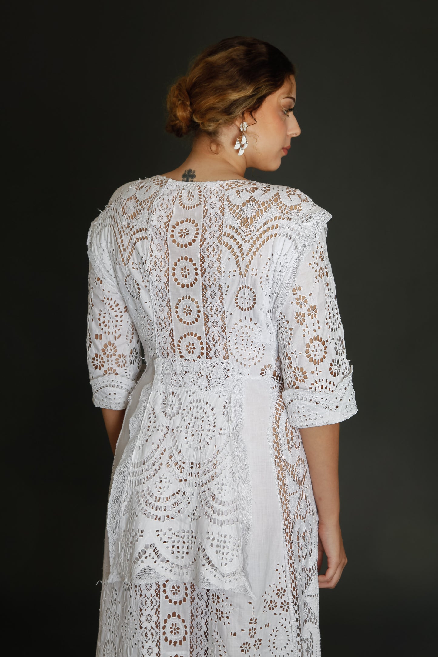 Stunning Hand Embroidered Edwardian Dress