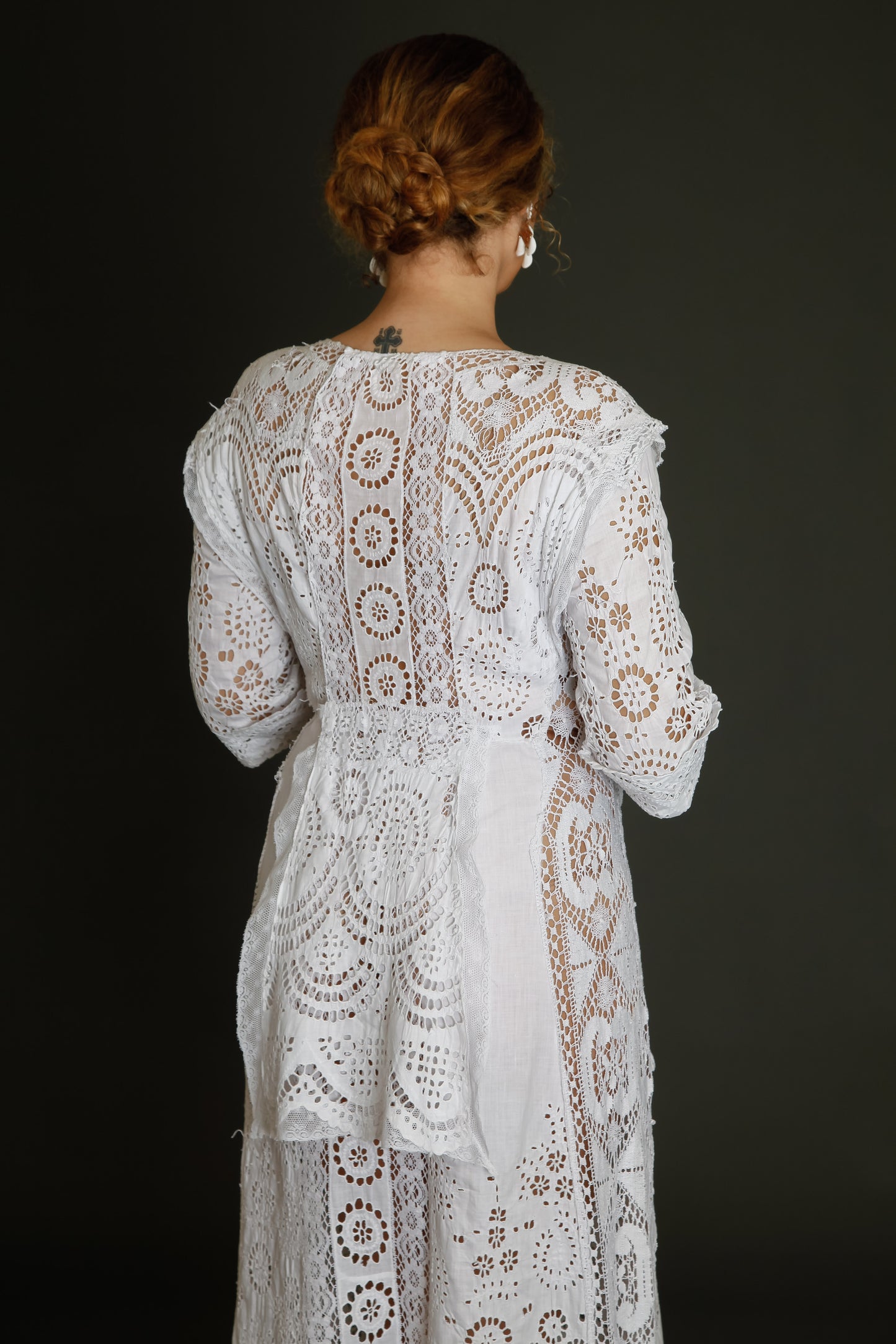Stunning Hand Embroidered Edwardian Dress