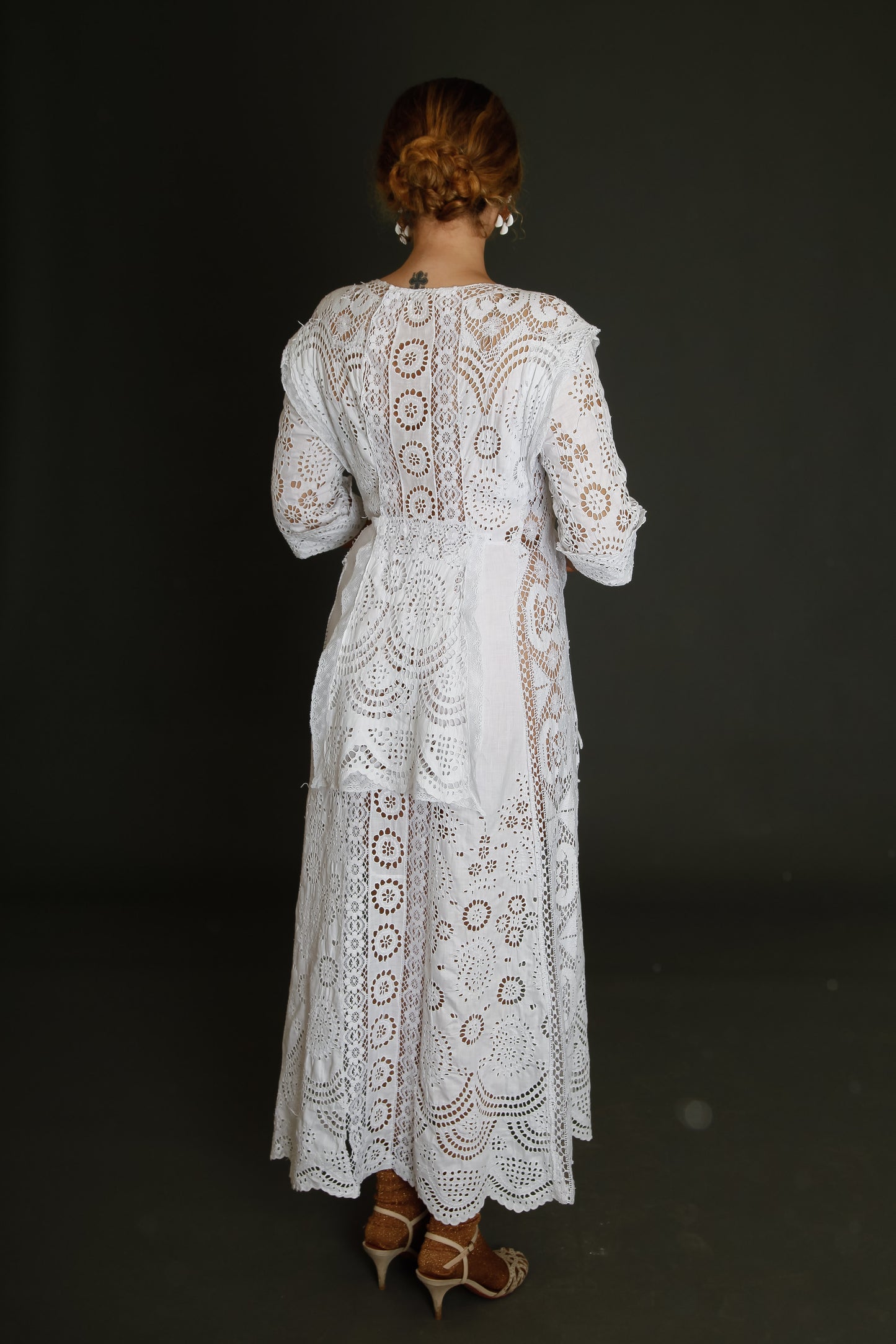 Stunning Hand Embroidered Edwardian Dress