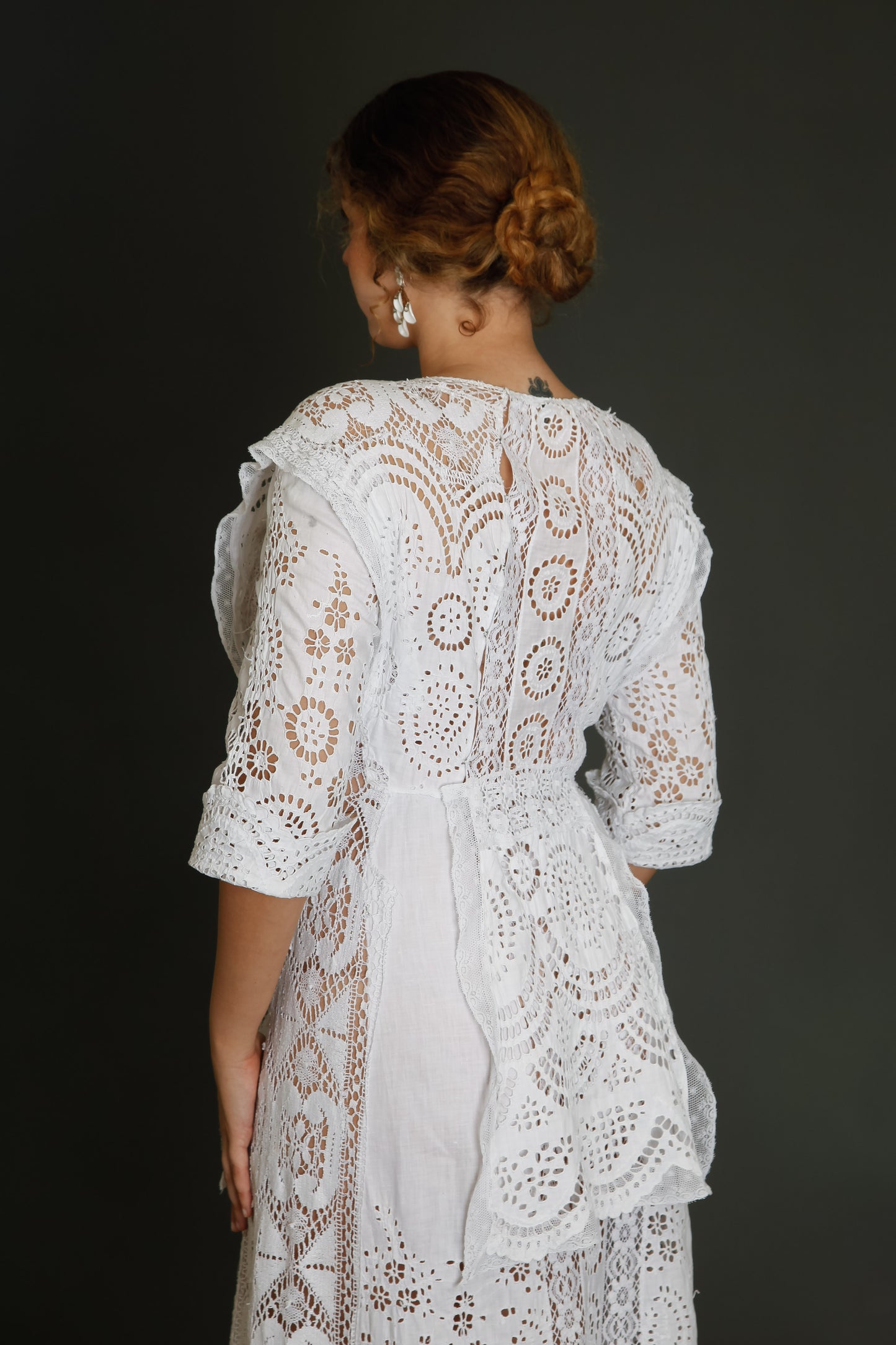 Stunning Hand Embroidered Edwardian Dress