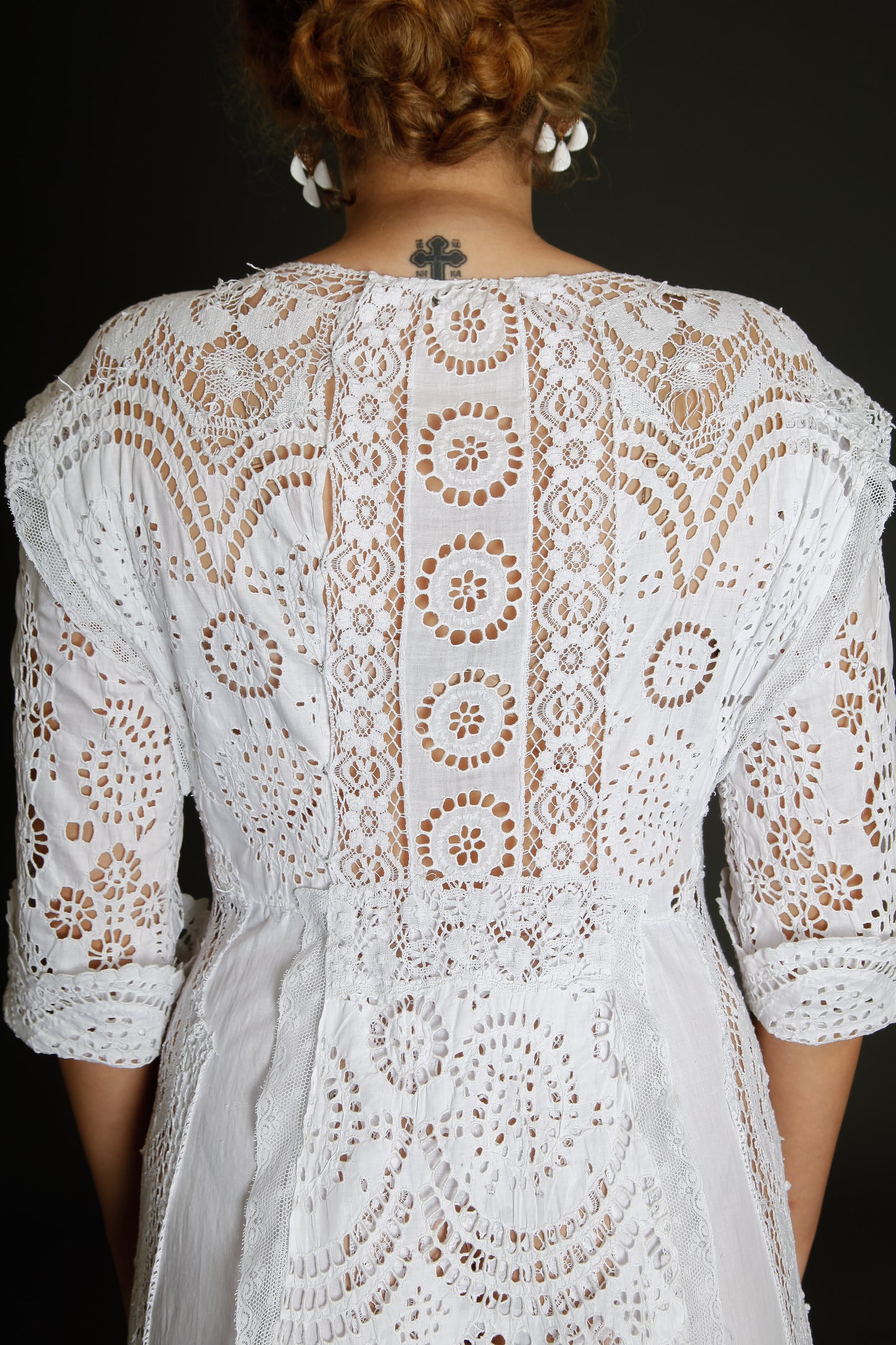 Stunning Hand Embroidered Edwardian Dress