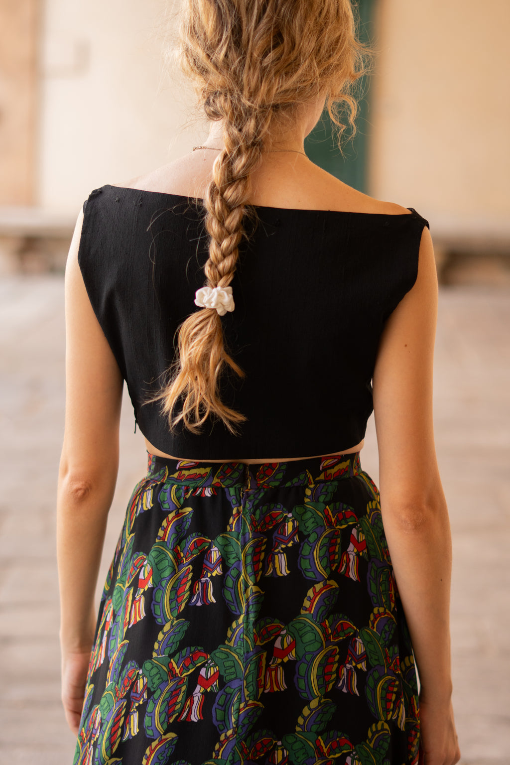 Early 60s Shantung Crop Top