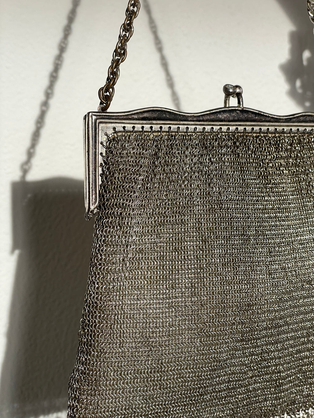 Antique German Silver Mesh Purse