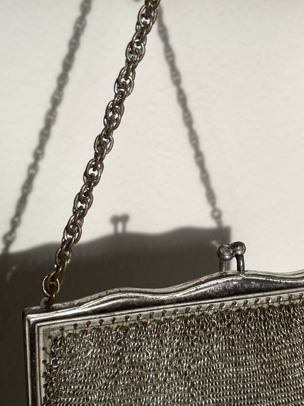 Antique German Silver Mesh Purse
