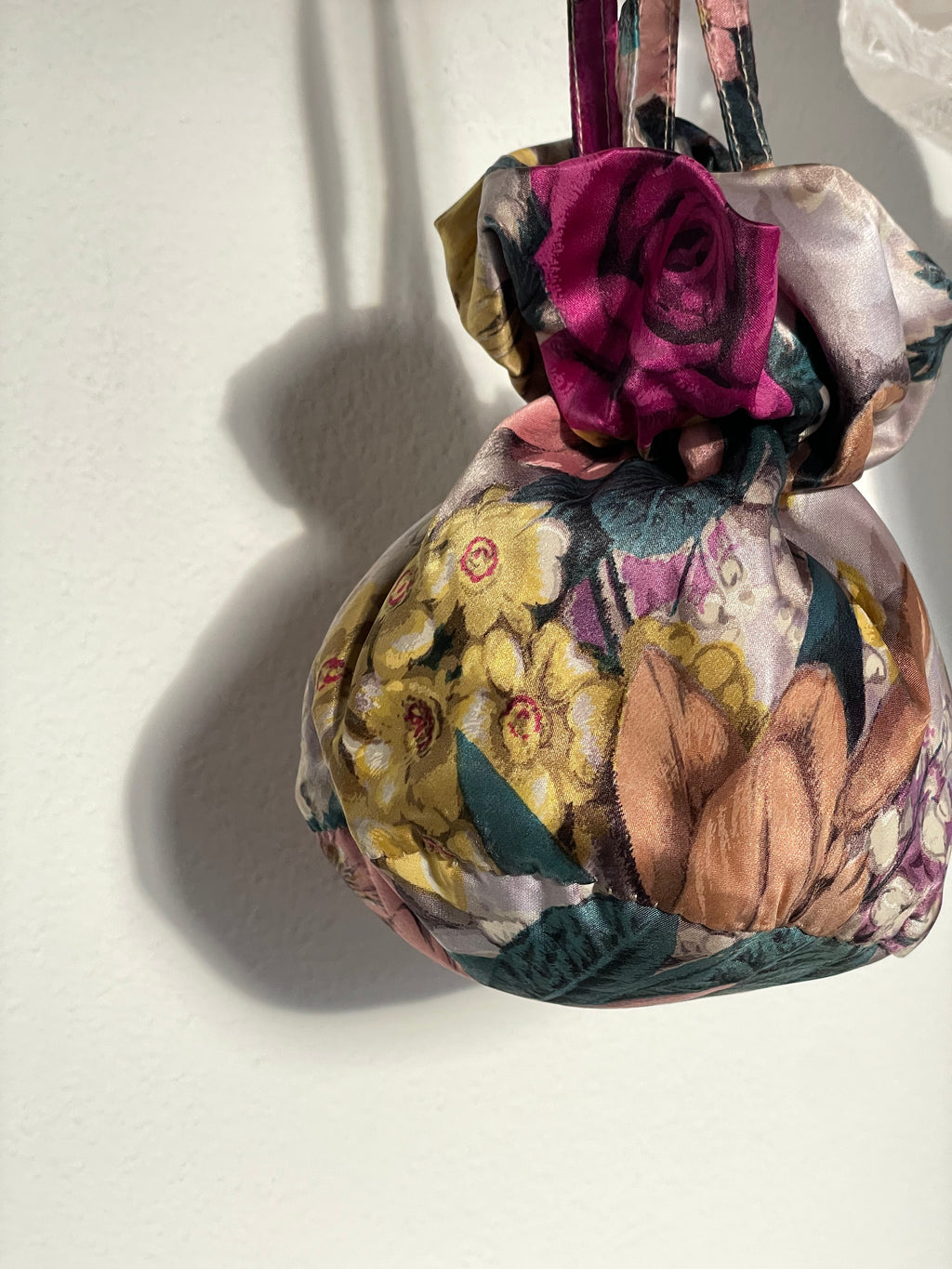 1940 Silk Floral Evening Purse