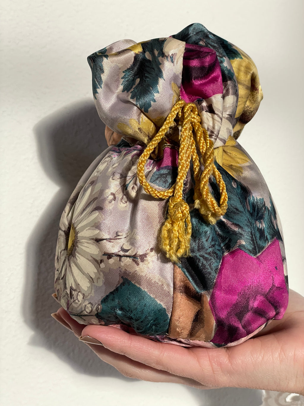 1940 Silk Floral Evening Purse