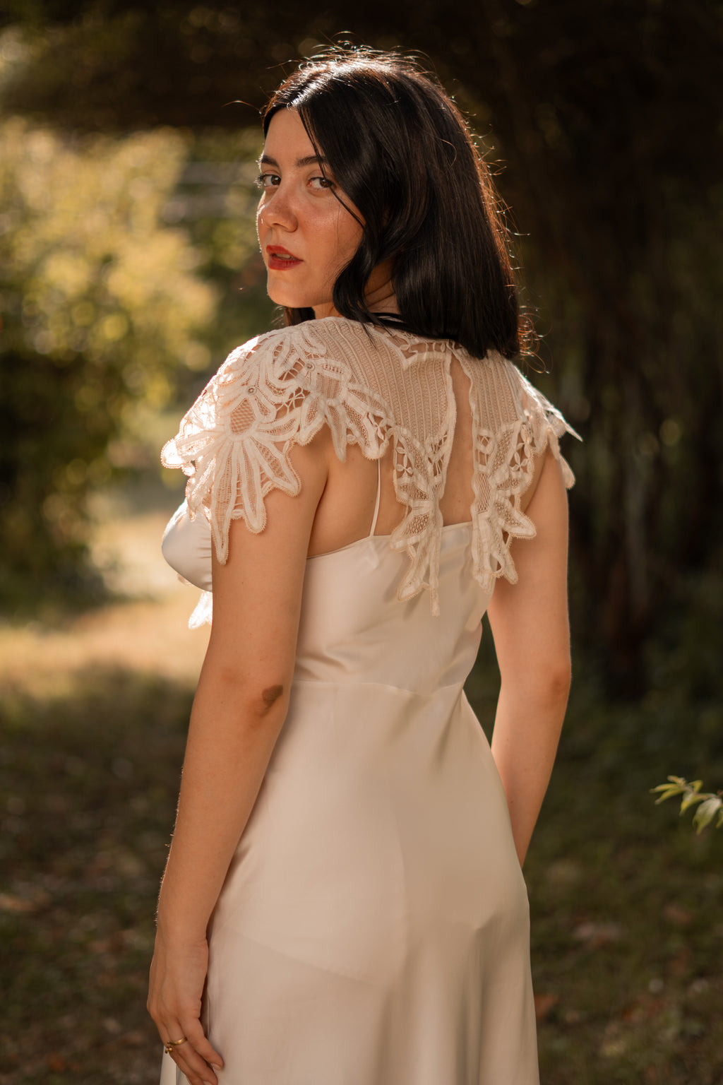 Antique Renaissance Lace Big Collar